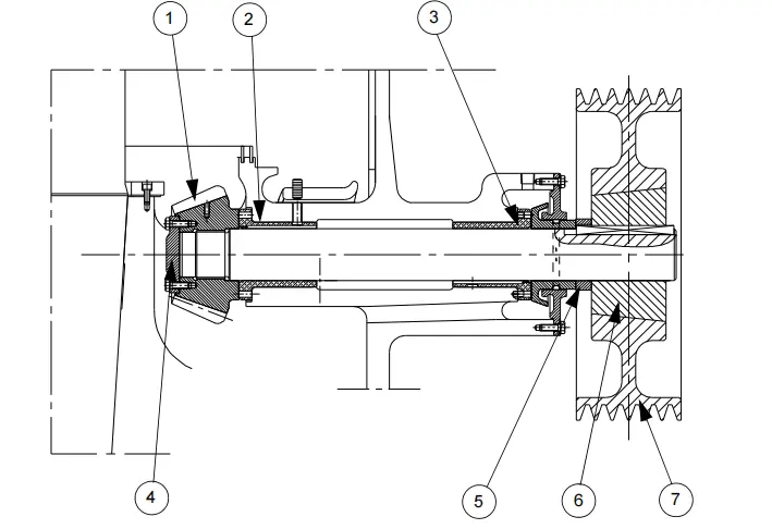 Countershaft, countershaft housing and bullwheel assemblies