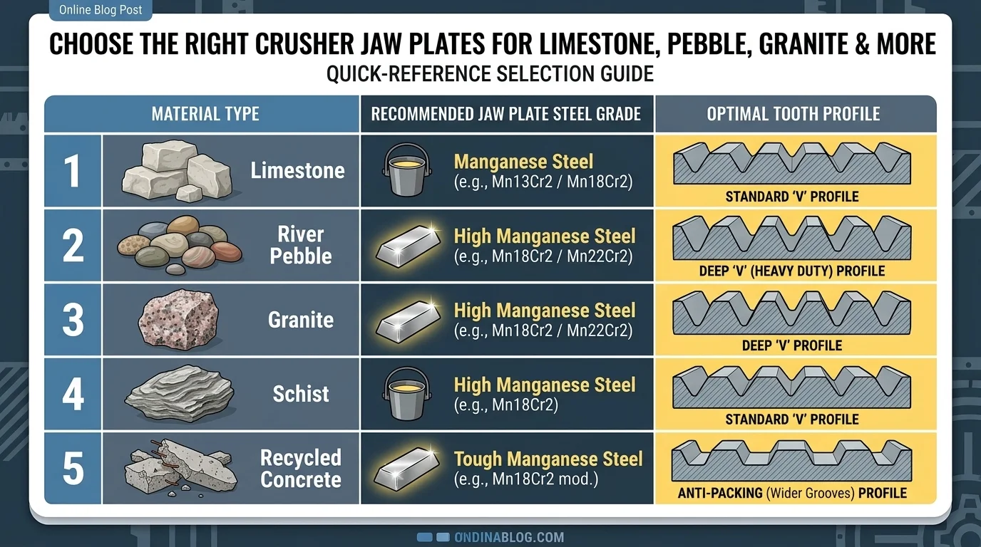 Choose the Right Crusher Jaw Plates